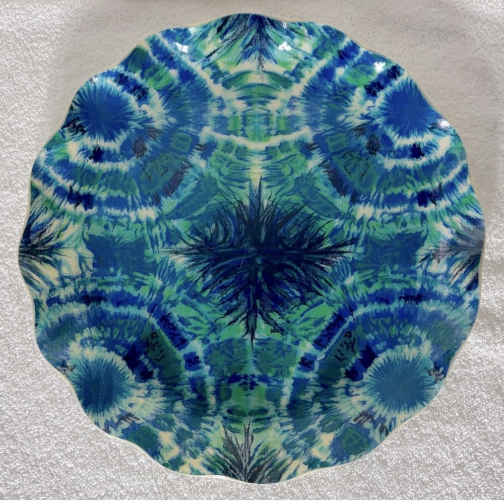 Vintage Psychedelic Print Hardy Glenwood Fab Composite Serving Tray Decor